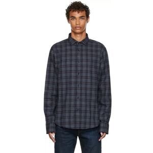 Rag & Bone Pursuit Rove Plaid Flannel Shirt Button Up Long Sleeve Cotton Mens XL